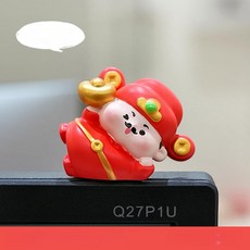 귀여운 대형 화이트 구스 디스플레이 장식 사무실 인테리어 선물, 1개, 부의 신 축복