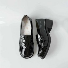 지뢰계 신발 슈즈 유광 단화 구두 양산형 양지뢰 코디 로퍼