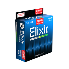 엘릭서 3팩 16571 일렉 슈퍼라이트 09-42 옵티웹 Elixir Electric Optiweb 3 Pack Super Light, 09-42 3팩, 1개