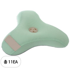알프레미오 3스텝 유아베개 매쉬, 라이트그린, 11개