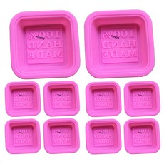 핸드메이드 1구 실리콘몰드 석고방향제 비누몰드 비누틀 DIY 실리콘틀, 색상랜덤10개