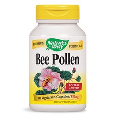 Nature's Way 蜂花粉素食膠囊 580mg, 1罐, 100顆