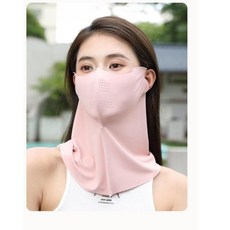 제이쿤 쿨링 자외선 차단 마스크 골프 스포츠, 1개, 핑크1+1