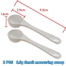 계량스푼 2 PCS 측정 숟가락 흰색 약물 농약 안전 정확한 1 숟가락은 1g 분말 기타 0.1g 0.25g 0.5g, [22] 2.5g