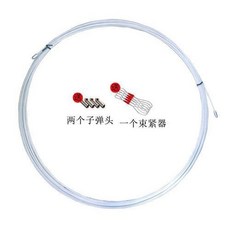 穿線器 電工神器 帶滾輪頭手動拉線, 1個, 白色雙圓頭款,25米+贈品