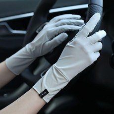 戶外防曬手套 女款開車防紫外線露指手套 夏季薄款防滑可觸屏