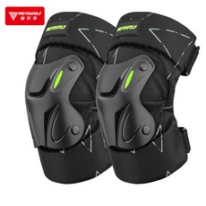 摩多狼摩托車護膝護肘 機車越野防摔護具 四季通用款, 星空黑短款護膝,均碼