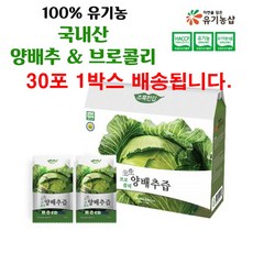 브로콜리 양배추 즙 비타민K 설포라판 유기농 양배추 브로콜리 액기스, 1개