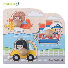 에버어쓰(EverEarth) 점보꼭지퍼즐 탈것 (33734), 1개