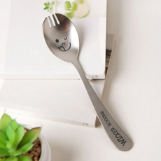 스텐레스 포크스푼 도시락 숟가락포크 스텐 포크수저 도시락포크숟가락 도시락스푼포크, 본상품