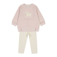 에뜨와 여아용 뮤리 면 원피스