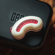 解壓玩具磁力腰果推牌edc啪啪牌：無限解壓神器，黑科技手推減壓，無聊手把件, 珍珠白, 1個