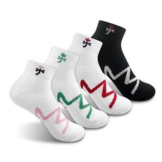 까스텔바작 남성용 쿠션 칼리데일 중목양말 4켤레 세트 CSW-128 / CSM-135, 1세트, 혼합