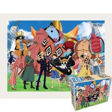 퍼즐피플 원피스 직소퍼즐 500피스 시리즈, 해적왕에 한걸음 더 500P 액자포함(우드화이트), 1개