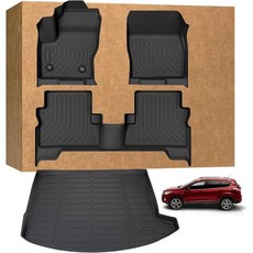 3D카매트 차량용 입체 포드 이스케이프용 플로어 매트 2013-2019 TPE 방수 미끄럼 방지 모든 날씨 보호 커스텀플로어 및 카고 라이너
