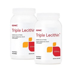 GNC 트리플 레시틴 1200mg, 90정, 10mg, 2개