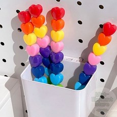 10색 하트 다색색연필 예쁜색연필 슬림색연필 카트리지색연필