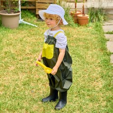 TABLIER 孩童素色防水吊帶褲