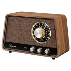 Sangean WR-101 藍牙復古收音機，木質音箱，FM/AM雙頻，AUX輸入，旋鈕操作，懷舊風格, 原木色