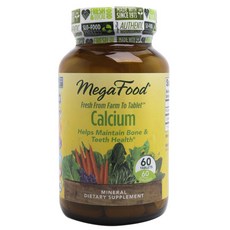 MegaFood 鈣質補充錠, 60顆, 1罐