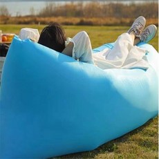 젠트친구 캠핑 해변 에어 빈백 소파 빈백소파, 블루