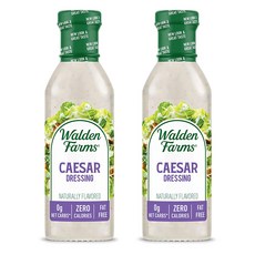 월든팜스 제로칼로리 시저드레싱 소스 샐러드 소스 355ml x 2통 무설탕 무지방, 2개