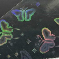 로랑마켓 홀로그램 투명손코팅지 A4 나비 코팅필름