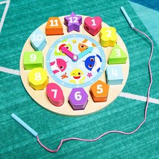 빌바오 핑크퐁 시계블럭퍼즐 어린이집 퍼즐놀이