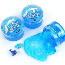 핑크풋 3000 바다 슬라임, 블루, 222g, 2개