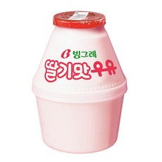 빙그레 바나나맛 딸기 우유, 4개, 240ml