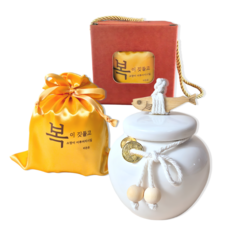 리든온 액막이명태 달항아리 소금단지 집들이 개업선물, 1개