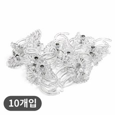 식물 고정 투명 꽃 집게 고정용 가드닝 식물 지지대 식물유인 고정클립 클레마티스, 10개