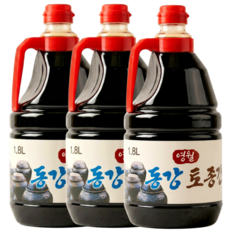 영월동강 토종 간장 1.8L 무방부제 시골 재래식 조선간장 국간장 집간장 대용량, 3개, 깊은맛