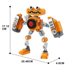 게임 시리즈 워터 몬스터코아 모델 블록 만화 소년 조립형 음악 로봇 장식용 MOC 브릭 장난감 휴일 선물, 14 246PCS