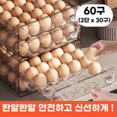 프렌지 적재식 서랍형 계란 트레이, 60구, 1개