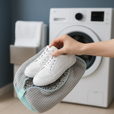 아우리온 변형없는 손빨래 한것처럼 운동화 세탁망, 그레이, 1개