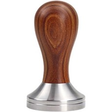 커피 탬퍼 57mm 57.5mm 포터필터 스테인리스 바리스타 에스프레소 머신 액세서리 코너 툴57.5mm 레드 우드