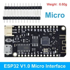 ESP32 Lite V1.0.0 Wifi 블루투스 개발 보드 REV1 CH340G MicroPython Arduino 용 4MB 마이크로/TYPE-C USB, 01  USB, 1개