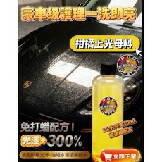 泡泡怪獸 POP MONSTER 柑橘上光母料洗車精 免打蠟配方 豪車級護理 極濃縮 光澤增強, 1個, 500ml