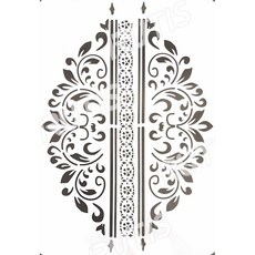 A40-0535 型染版(Stencil) - 蝶古巴特DIY簍空模板，輕鬆打造獨特風格，享受塗鴉繪畫樂趣, 1個