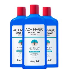 메르필 지루성두피 약산성 샴푸 / 두피트러블 / 비듬 / 두피 스케일링 / AC+매직샴푸, 300ml, 3개