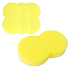 디아망나인 버블플러스 땅콩 세차스펀지 옐로우 20x12cm 3개, 1세트