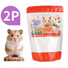 햄스터 목욕모래 피부병 향균 광택 먼지 진드기, 2개, 500g
