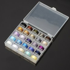 가정용 미싱 보빈 밑실 북알 세트, 1세트, 가정용-실감긴 북알(칼라25P)