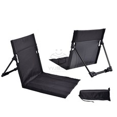 CHILL露營 靠背坐墊椅 折疊椅 露營椅 正姿椅 可攜式椅墊 鋁合金 折疊收納 戶外坐墊 露營 野餐椅墊, 黑色+鋁合金(附贈收納袋), 1個