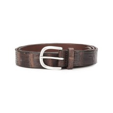 오르치아니 엠보스드 크로커다일 텍스처 벨트