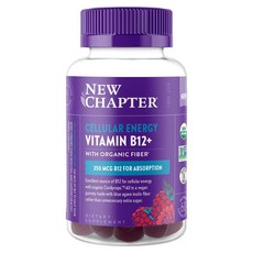 Newchapter 細胞能量B12+覆盆莓風味軟糖, 1個, 60錠