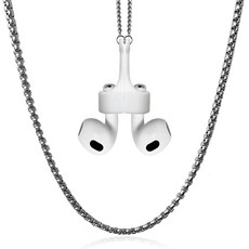 Tjseller AirPods Strap 純圓鏈, 銀色, 純鏈