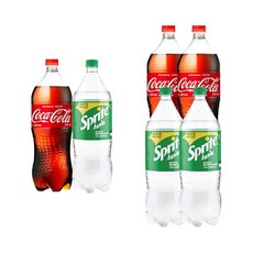 [드링킹] 코카콜라 1.5L 2개 +스프라이트 1.5L 2개, 4개입