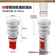 下水道防臭器 防反水止逆閥 廚房盆密封塞, 1個, 【防倒灌止逆閥】廚房沒剪過的管適用